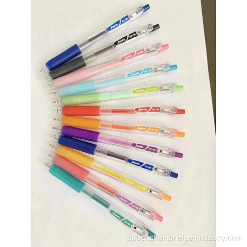 Retractable Gel Pens 12 Color Candy Pen for Student Manufactory